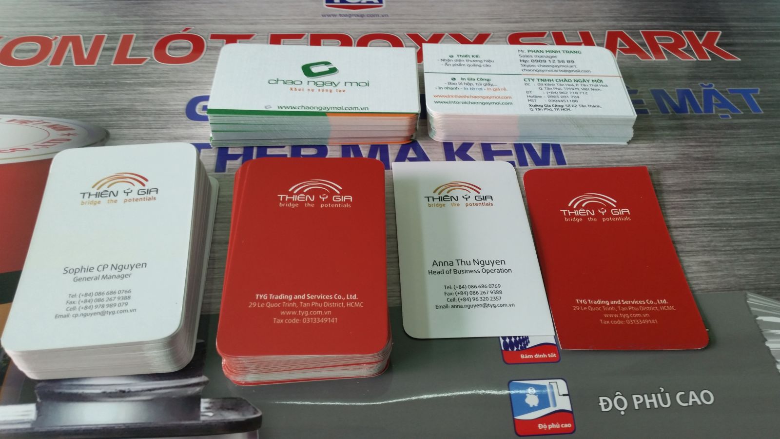 name card bo góc